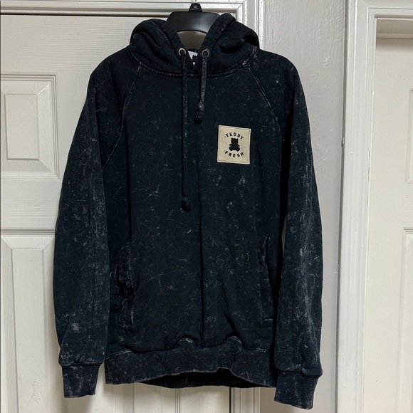 Teddy Fresh Other - Vintage Teddy Fresh Black Acid Wash Hoodie